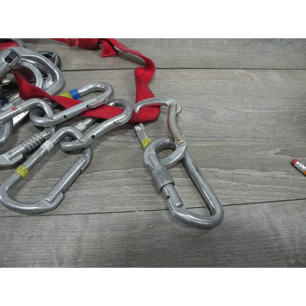 Lot of 16 Vintage Climbing Carabiners Mixed Black Diamond Kong D-Shape Screwgate